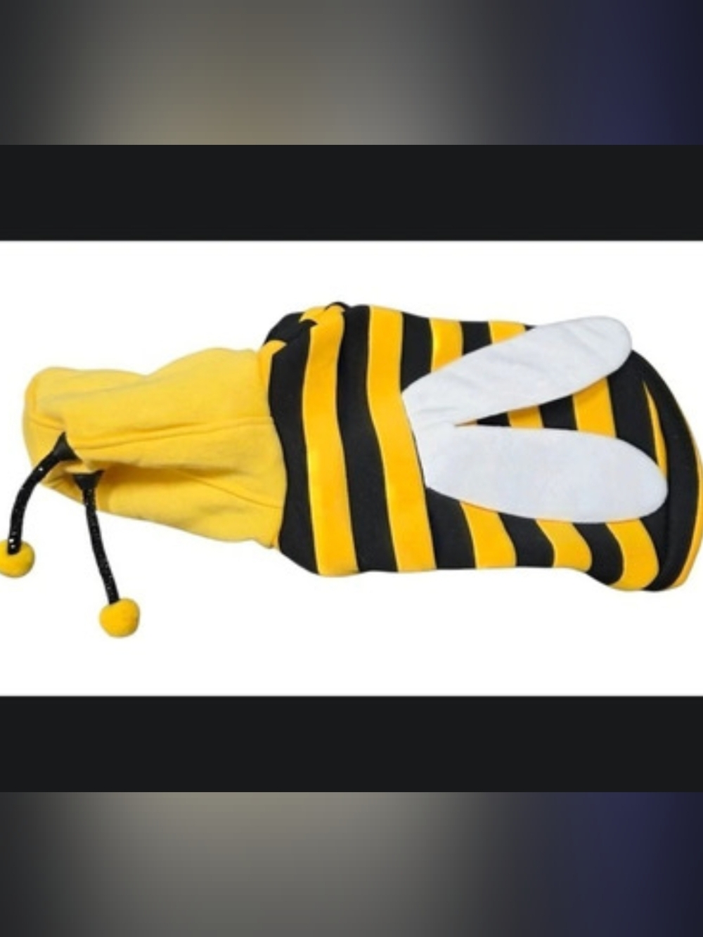 New Bumble Bee Dog Halloween Costume Hoodie Yellow & Black XS